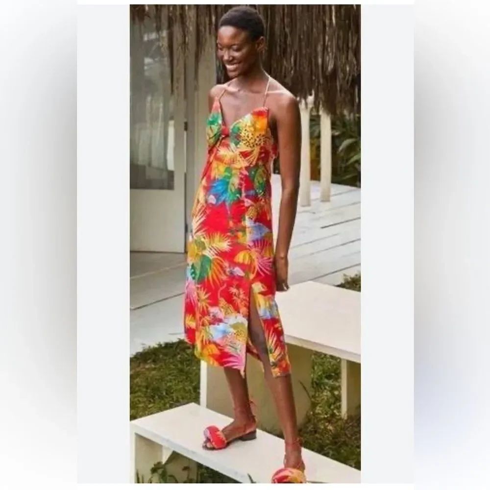 Farm Rio Tropic Jungle Bow
Midi Dress by Anthropologie